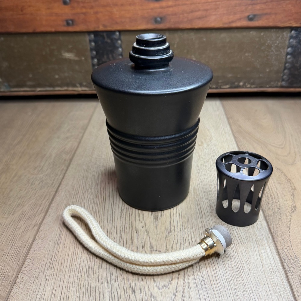 Lampe Berger Matte Black Catalytic Fragrance Lamp Diffuser Made in France Ribbed